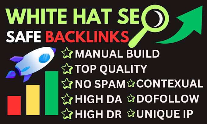 Gig Preview - Build high quality SEO backlink off page service for top google ranking