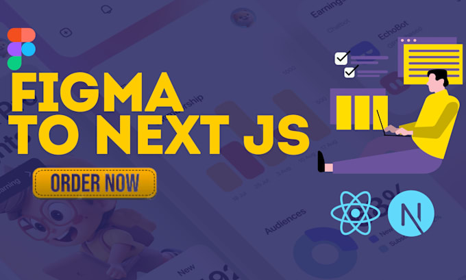 Gig Preview - Convert figma to react js next js using tailwind css bootstarp