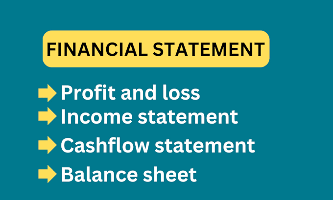 Gig Preview - Do income statement, cash flow and profit and loss