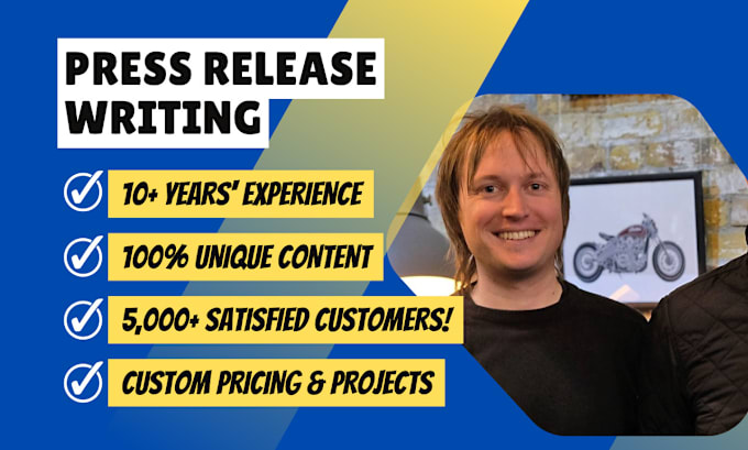 Gig Preview - Write a professional press release on any topic you like