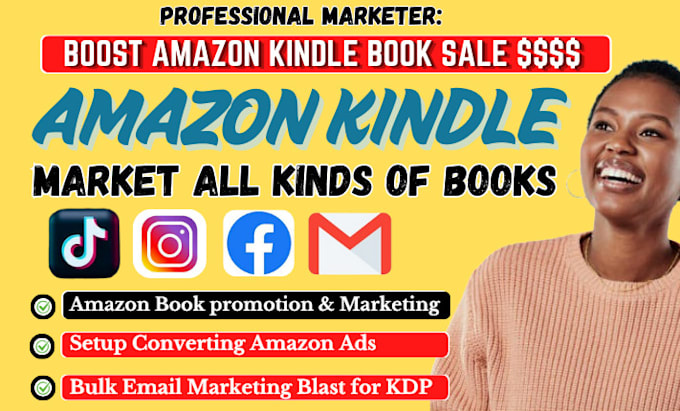 Gig Preview - Amazon book promotion, christian book promotion, amazon book and ebook marketing