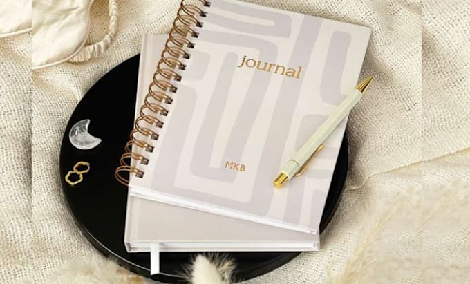 Gig Preview - Design journal notebook cover planner design digital planner canva kdp journal