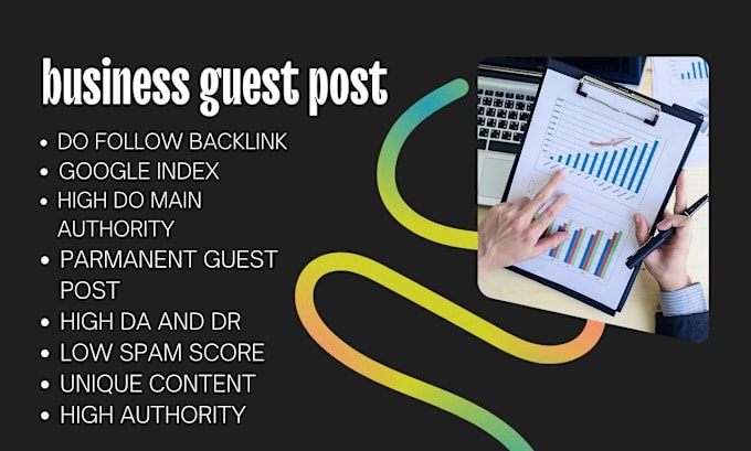 Gig Preview - Do high da business guest post with  authority backlinks