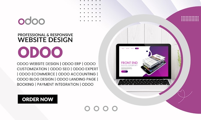 Gig Preview - Build revamp redesign odoo seo website, odoo landing page odoo ecommerce website