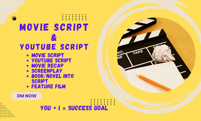 Gig Preview - Be your scriptwriter, writing, movie script, screenplay, scriptwriting, tv pilot