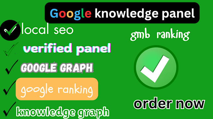 Gig Preview - Do google knowledge graph panel adsense approval local seo  personal branding