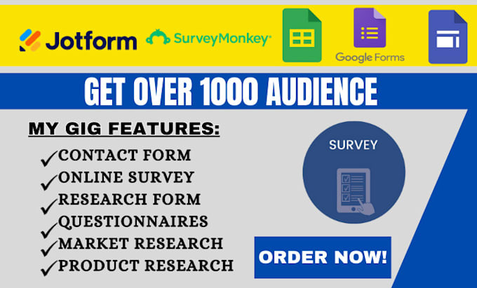 Gig Preview - Conduct online survey with 1000 respondents for your targeted audience