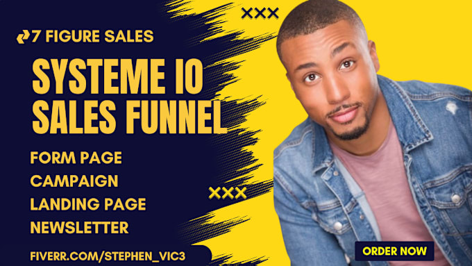 Gig Preview - Build systeme io sales funnel, landing page, sales funel for systeme io