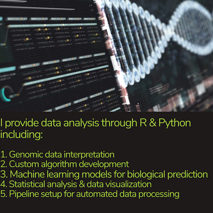 Gig Preview - Analyze your scientific data fast via r and python