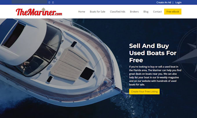 Gig Preview - Design boat rental website, boat listing website, yacht rental, boat website