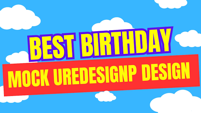 Bestseller - design mockup  design for your birthday and other event celebration