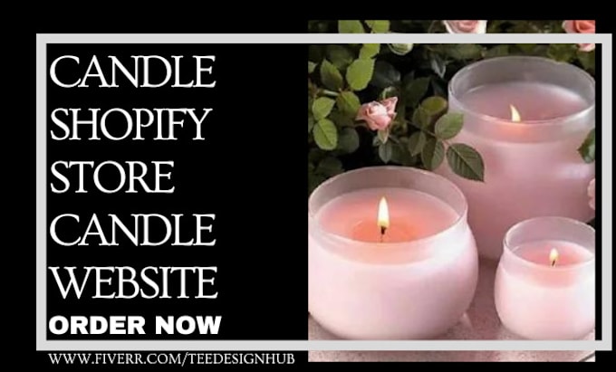 Gig Preview - Design candle shopify store dropshipping fragrance ceramics gift shop website