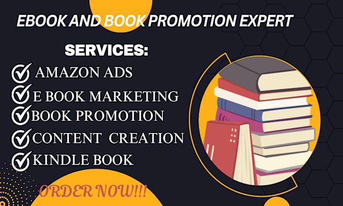 Gig Preview - Do book promotion, ebook marketing, and amazon ebook publishing