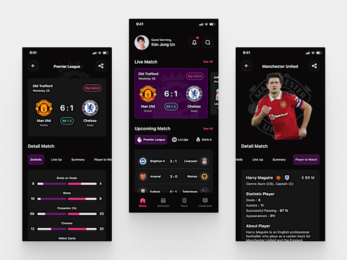 Gig Preview - Develop sportsbet app, livescore app, fantasy football app, sport website