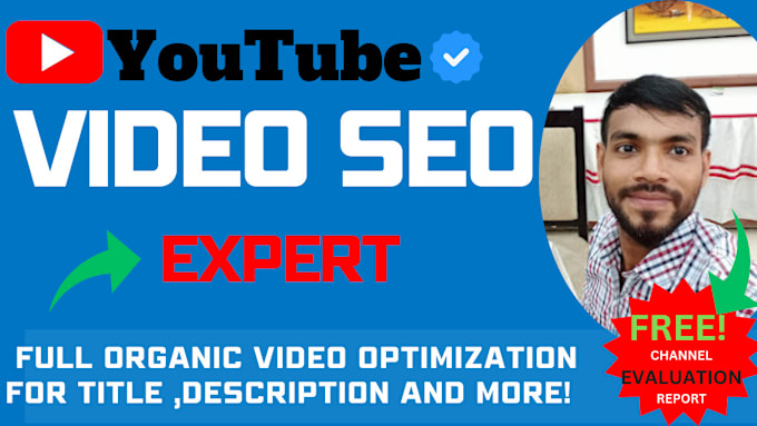 Gig Preview - Do youtube video SEO expert optimization for top ranking