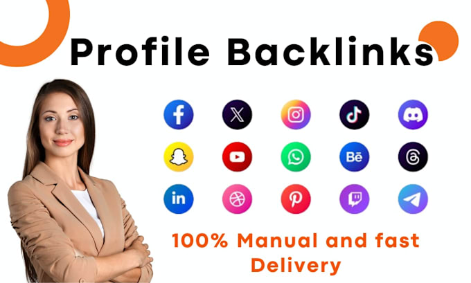 Gig Preview - Do build high da DR profile backlinks manually