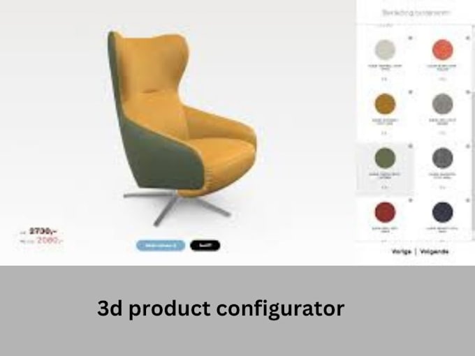 Gig Preview - Configure and customize 2d3d product configurator on zakeke, customily, three js