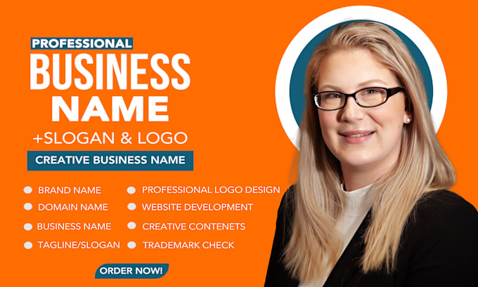 Gig Preview - Create 10 business name, slogan, logo, and brand identity