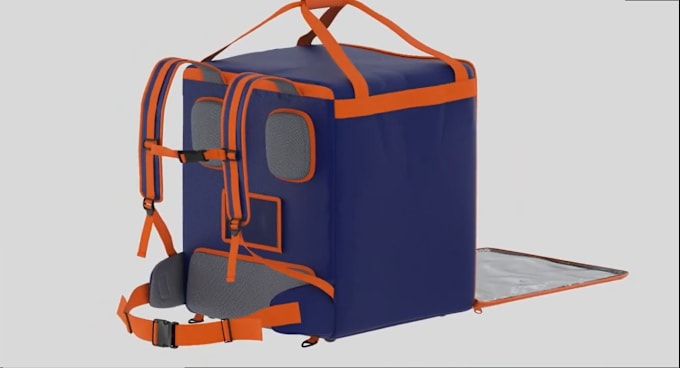 Gig Preview - Create realistic 3d backpack,3d bag design,3d bag model