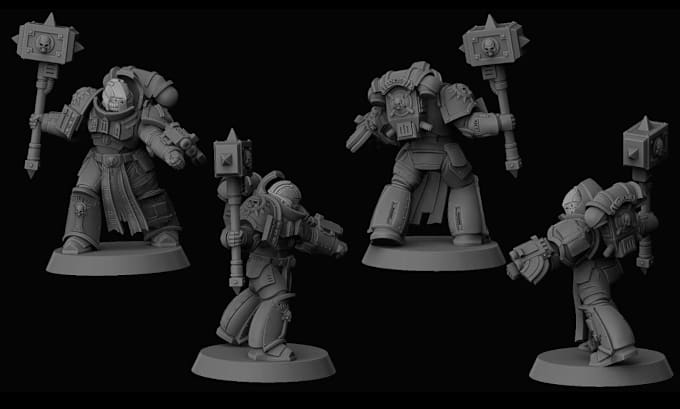 Gig Preview - 3d miniature model 3d figurine 40k warhammer dnd tabletop for 3d printing