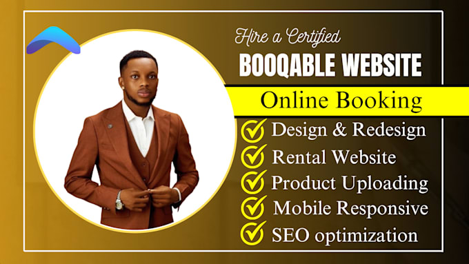 Gig Preview - Do booqable rental website, booking website design, rental website design