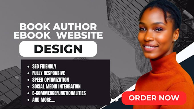 Gig Preview - Design author website book author ebook website to sell books