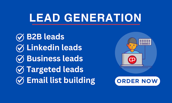 Gig Preview - Do b2b lead generation linkedin leads targeted email list building