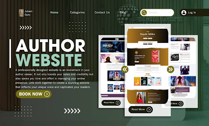 Gig Preview - Do book website ebook store audio book store author website with book funnel