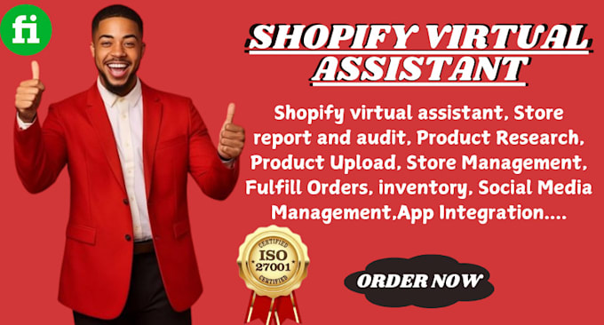 Gig Preview - Be your shopify virtual assistant shopify manager dropshipping virtual assistant