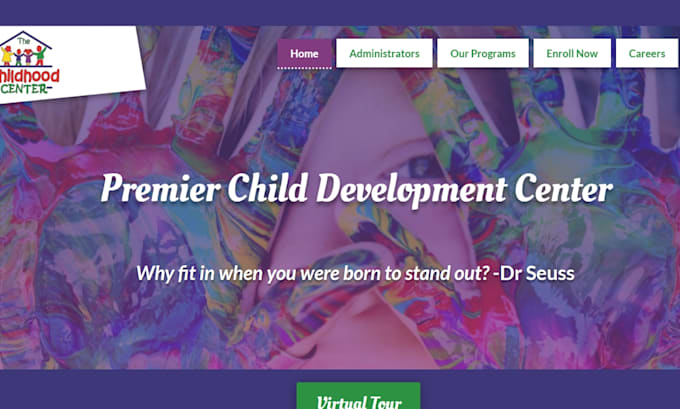 Gig Preview - Design kindergarten website, pre school, day care website, school website