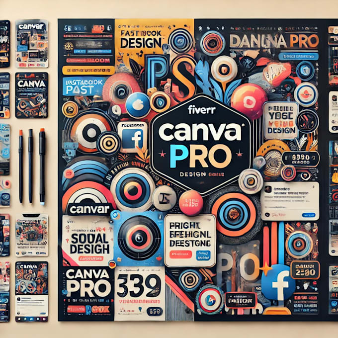 Gig Preview - Crearé diseños profesionales con canva pro