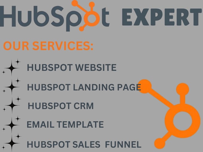 Gig Preview - Create hubspot landing page, hubspot crm and hubspot website