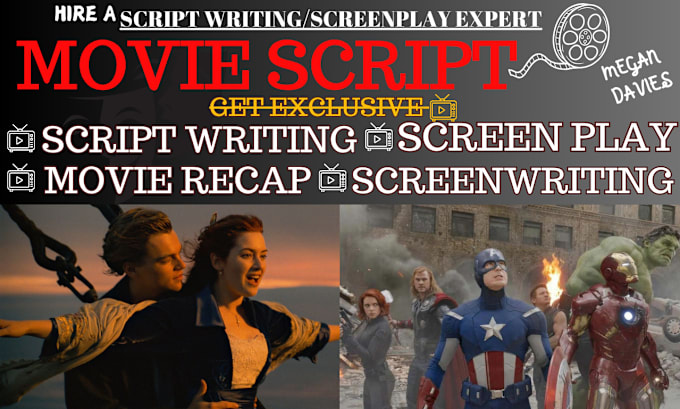 Gig Preview - Do movie script writing, screenplay, screenwriting, film script, movie script