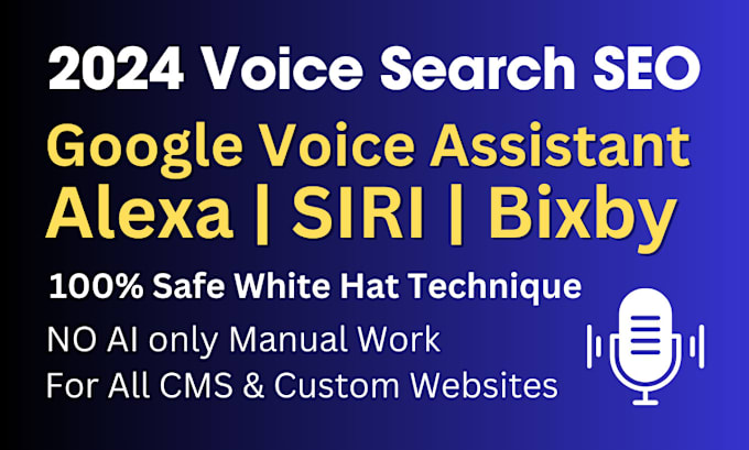 Gig Preview - Optimise website for voice search SEO to rank first on siri alexa and google