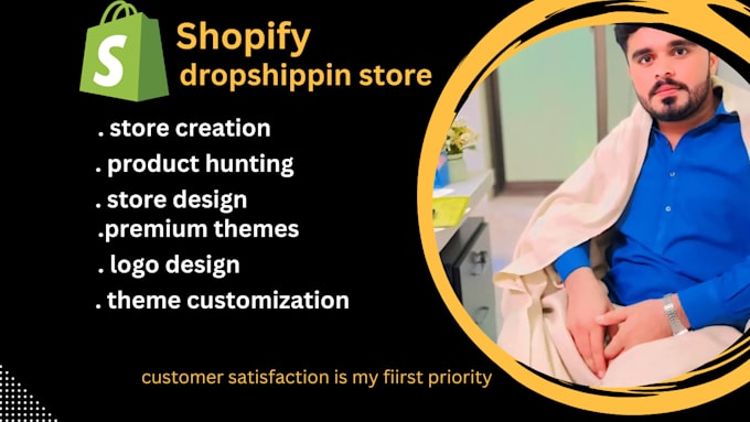 Gig Preview - Design 7figure shopify drop shipping store