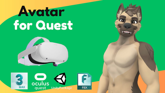 Bestseller - do 3d vrchat avatar furry avatar fursona vrc avatar vr character vtuber model