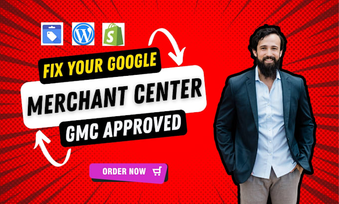 Gig Preview - Google merchant center approved shopify wordpress website store