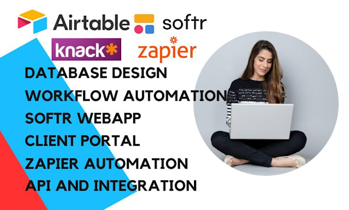 Gig Preview - Design knack and airtable database, airtable automation, softr webapp, zapier