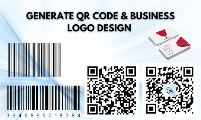 Gig Preview - Generate qr code business logo design create barcode custom qr code and url