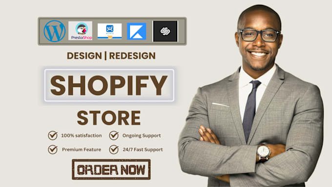 Gig Preview - Build automated shopify dropshipping store for you with suppliers, boost shopify