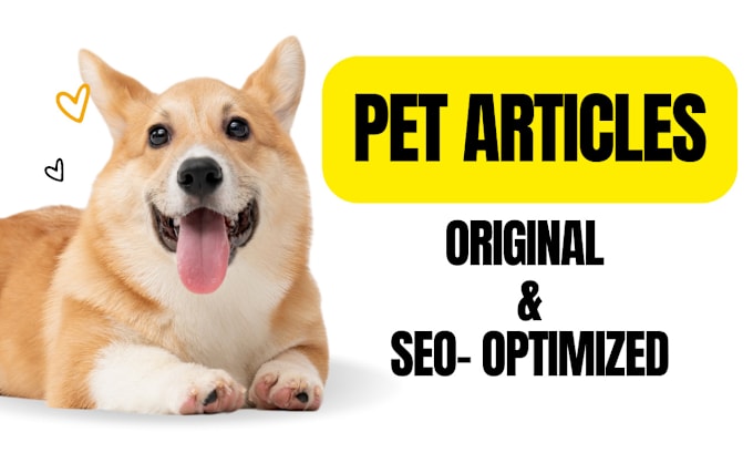 Gig Preview - Write SEO pet articles and blog posts