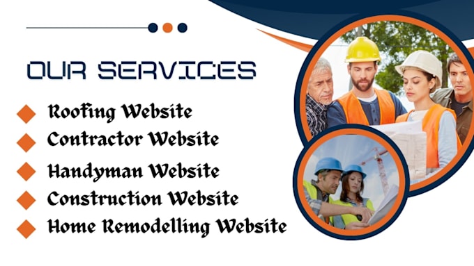 Gig Preview - Professional web design for construction, roofing, and real estate industries