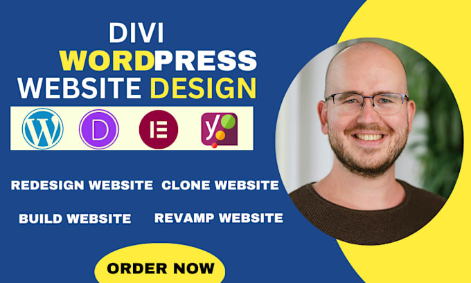 Gig Preview - Design or redesign a responsive divi wordpress website design with divi theme