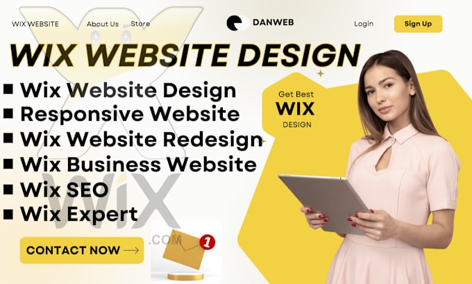 Gig Preview - Clone responsive wix website redesign  wix businesss website as wix expert seo