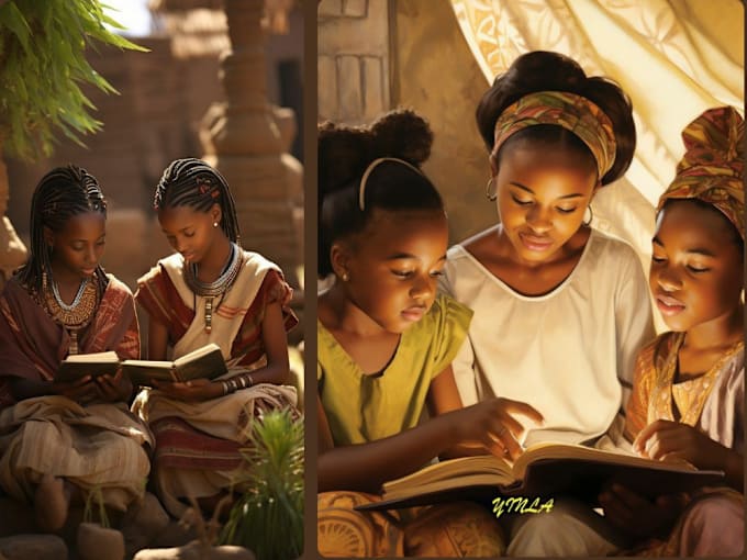 Gig Preview - Do captivating 3d illustrations for children books on african american themes