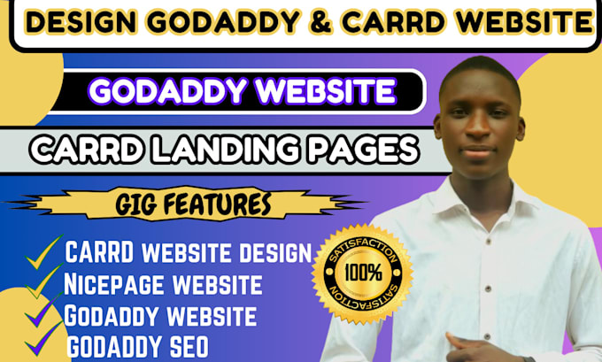 Gig Preview - Design godaddy website redesign, odoo ecommerce website godaddy nicepage carrd