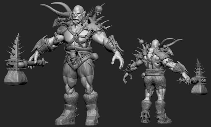 Gig Preview - Sculpt 3d miniature model 3d figurine 40k warhammer dnd tabletop for 3d printing