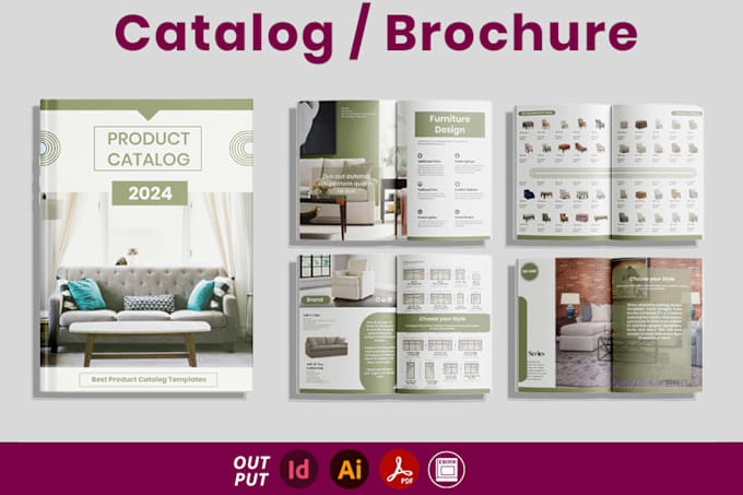 Gig Preview - Design product catalog, booklet design, brochure for your business