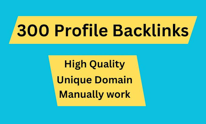 Gig Preview - Create 300 seo profile backlinks