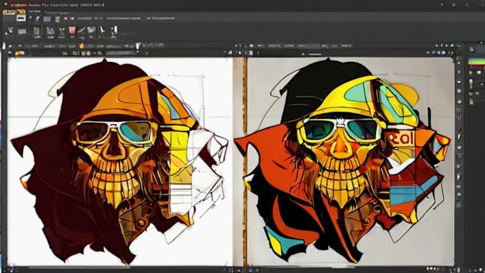 Gig Preview - Turn your drawing to awesome vector or digital art